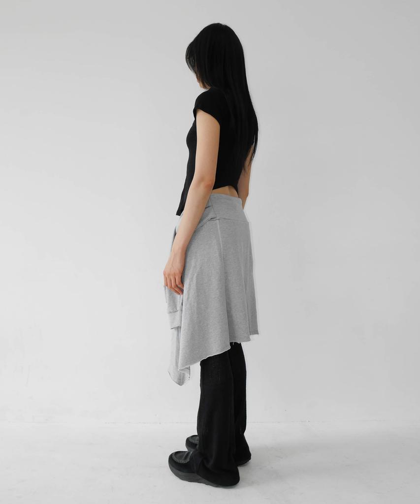 PAHISUM Button Collar Slim Tee_Black