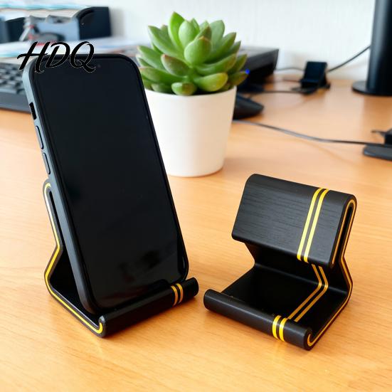 One-piece Molded Phone Holder 3D Printed Stand Colorful Line with Anti-Slip Base