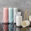 Travel Toothbrush Holder with Cup Portable Toothbrush Case with Rinse Cup for Bathroom Essentials and Travel