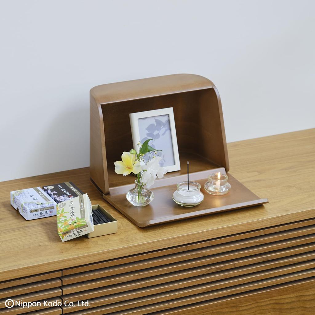 Nippon Kodo Incense Slightly Large Pack of 220g Knot, Scented, Osmanthus, Roses,