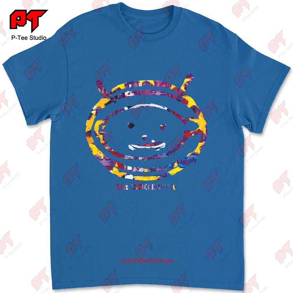 U2 Zooropa 93 Logo Vzácné Irská Rocková Alternativní Kapela Bono Unisex Pánské Tričko B0FQ