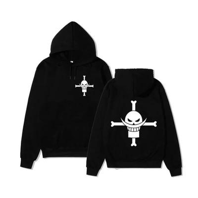 Einteiliger weißer Bart Hoodie Animation Hoodies
