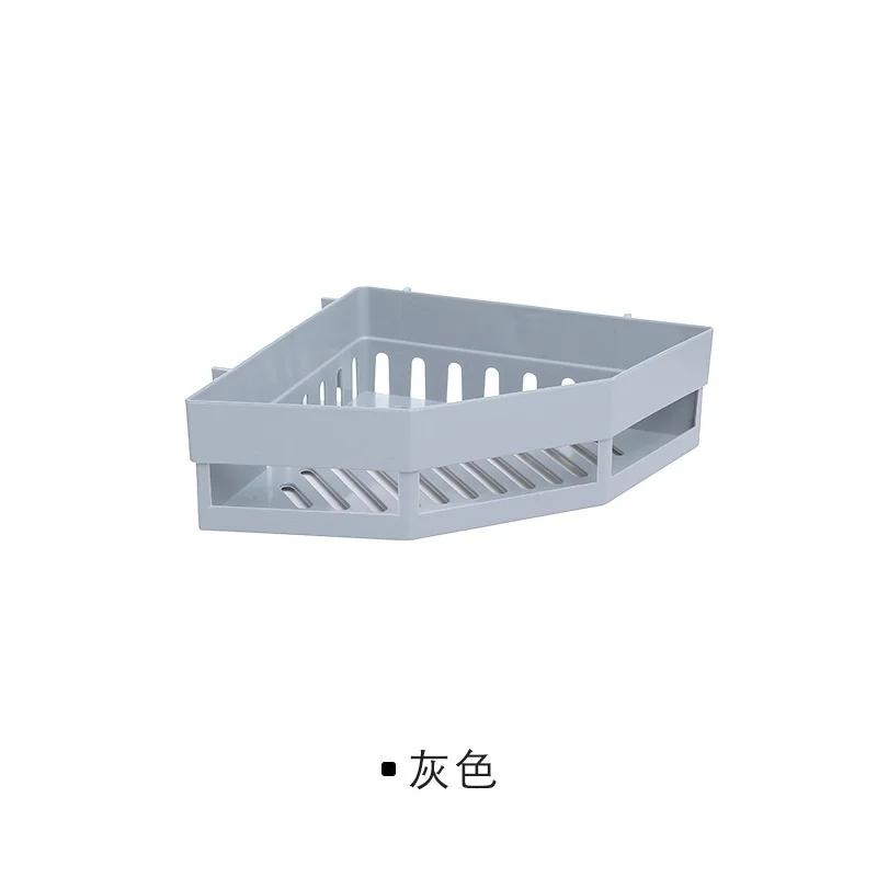 Punch-free Corner Shelf Shampoo Supplies Bathroom Shelves Bathroom Seamless Tripod Storage Rack For Holder Shower