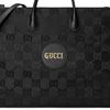 Gucci Off The Grid Logo Leather Tote Bag Men Tote Bag Black 630353-H9HAN-1000