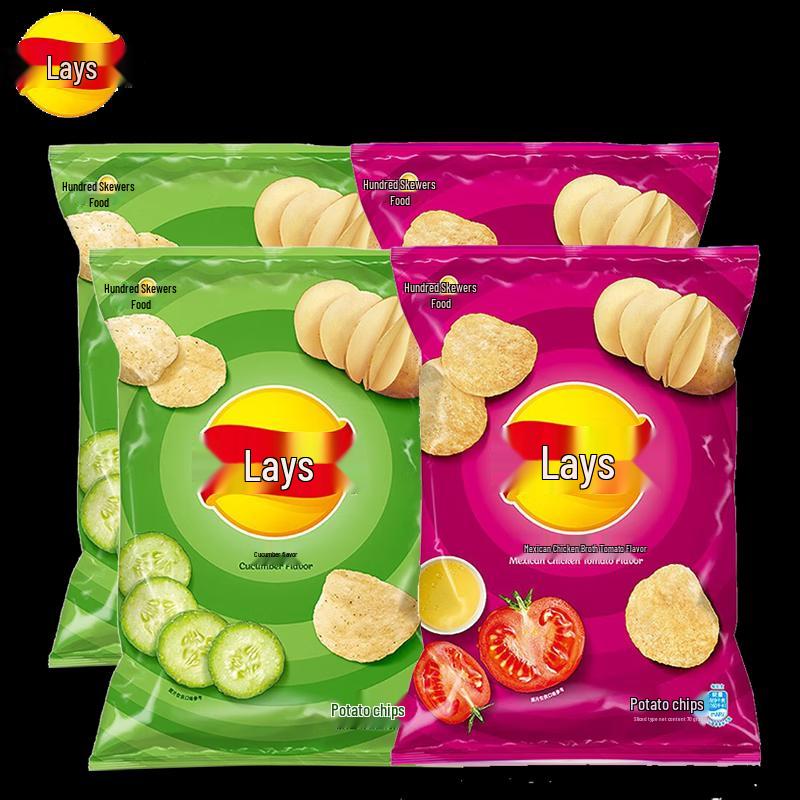 Lay s Potato Chips 70g x 4 Bags (Cucumber & Tomato)