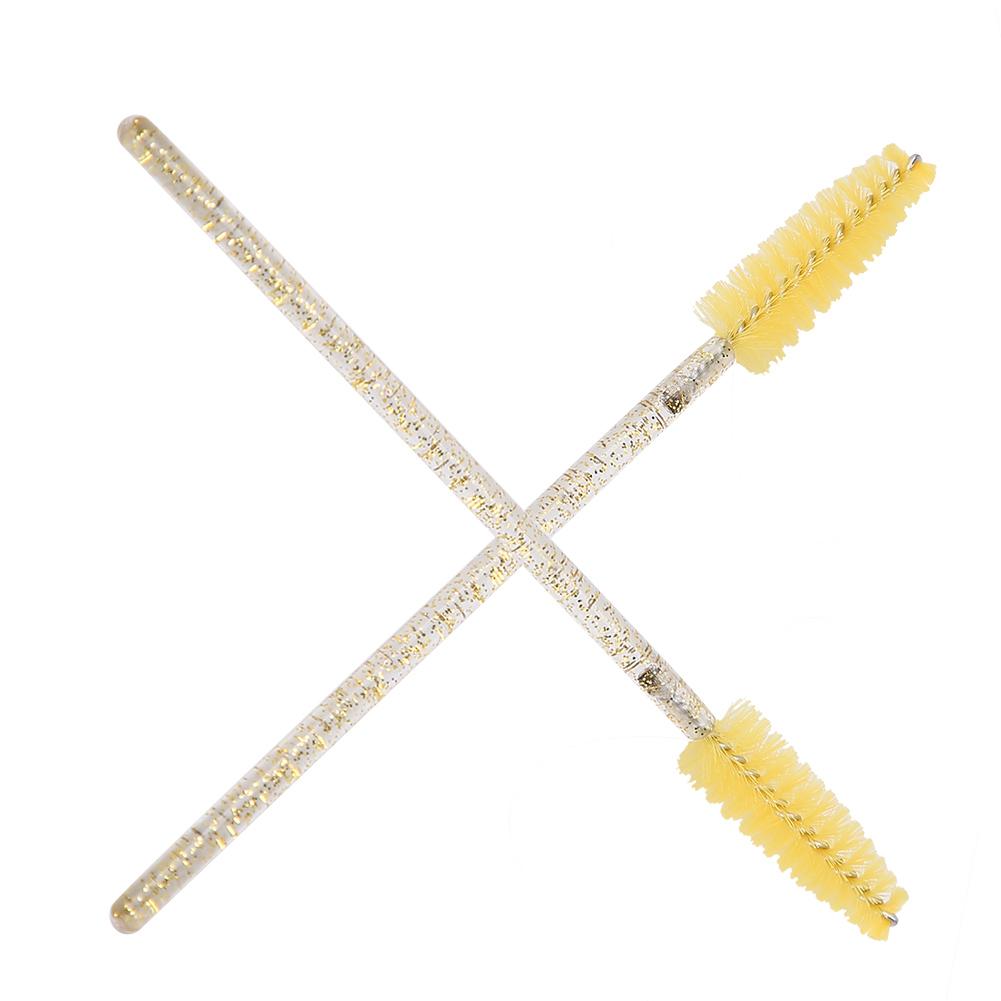 50 Stück Nylon-Make-up-Pinsel, Mascara-Stäbe, Wimpern, Augenbrauen, tragbarer Einwegpinsel