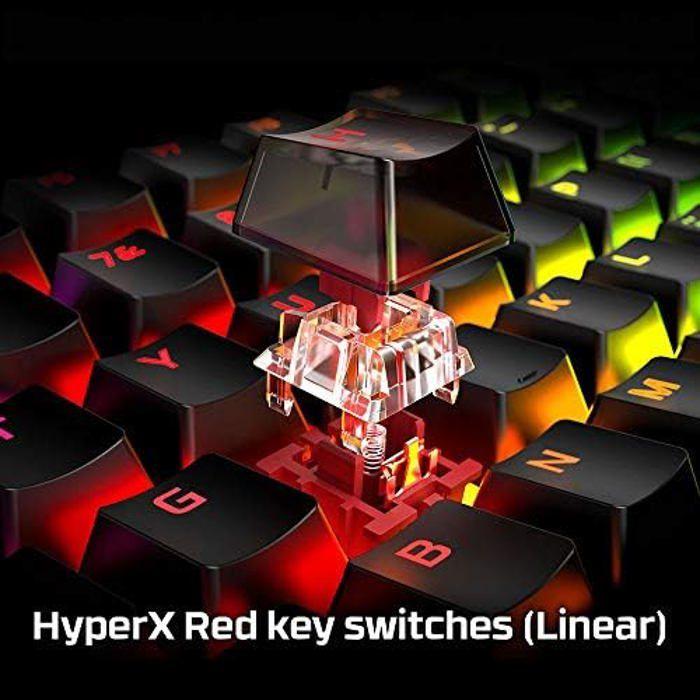 Clavier Gaming - HYPERX - Alloy Origins - Mécanique RGB - HyperX Red switches - USB Type-C