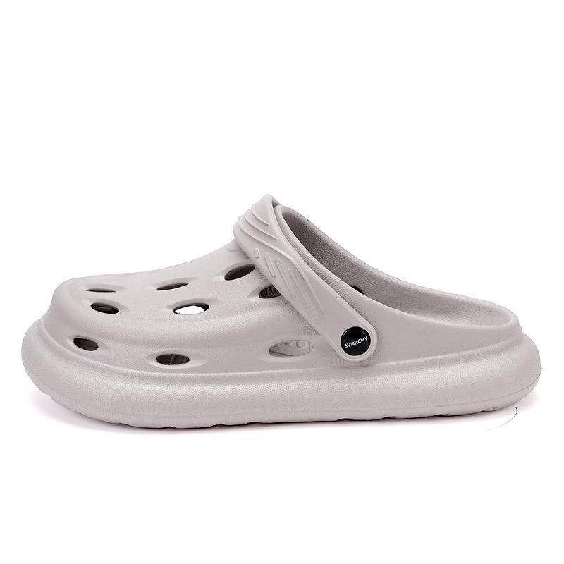 Hole shoes men's new summer outdoor beach non-slip wear-resistant soft sole casual sports outer bag head