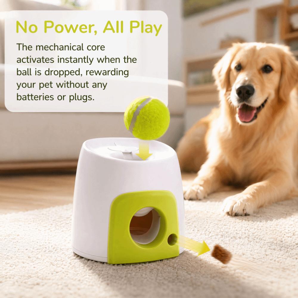 2Pcs Durable Dog Ball Rolling Machine Elastic Tennis Ball Interactive Pet Toy Pet Exercise