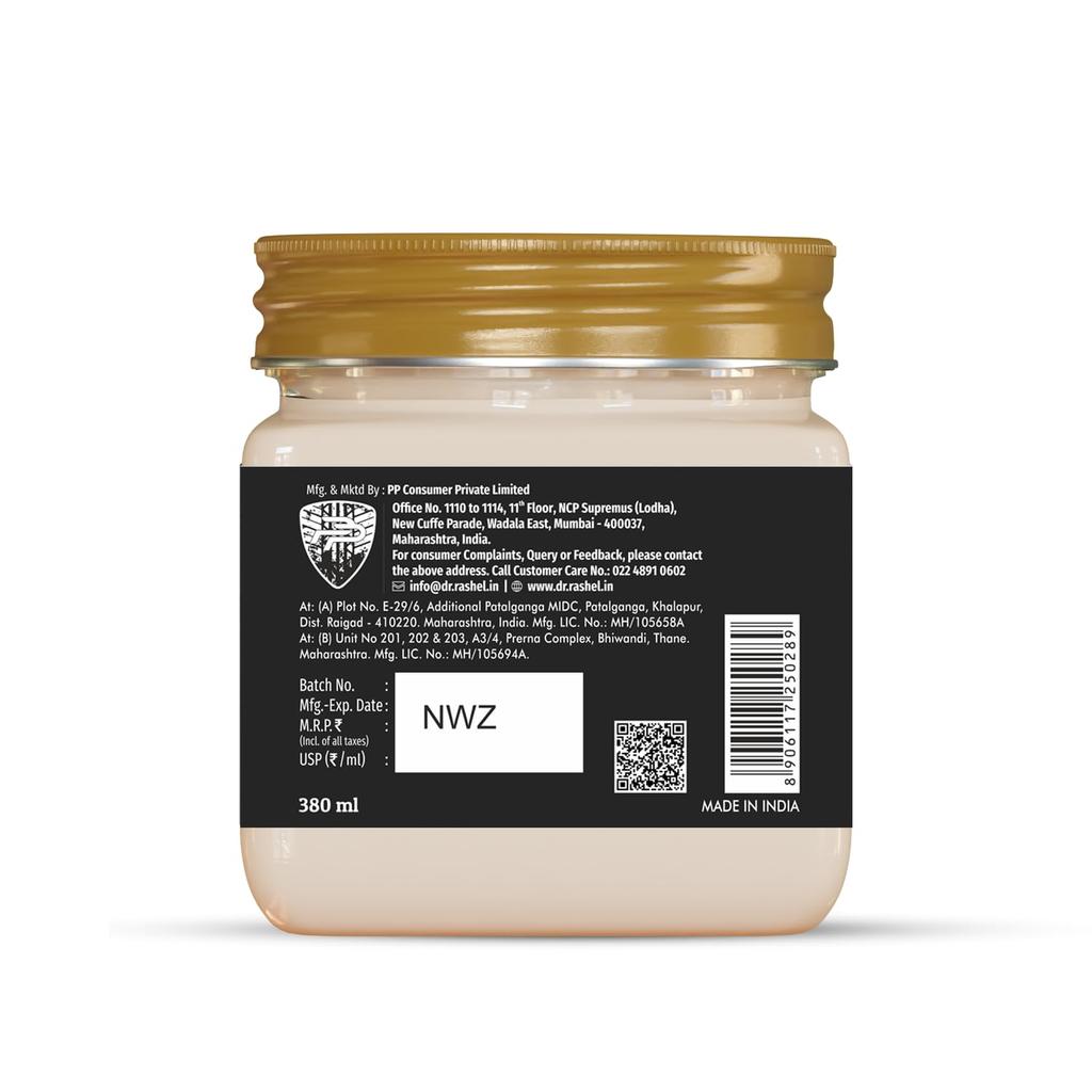 DR.RASHEL Almond Face And Body Cream For Women and Men (380 Ml) | All Skin Types |Soft and Healthy Skin | Repairing & Nourishment | Deep Hydration & M