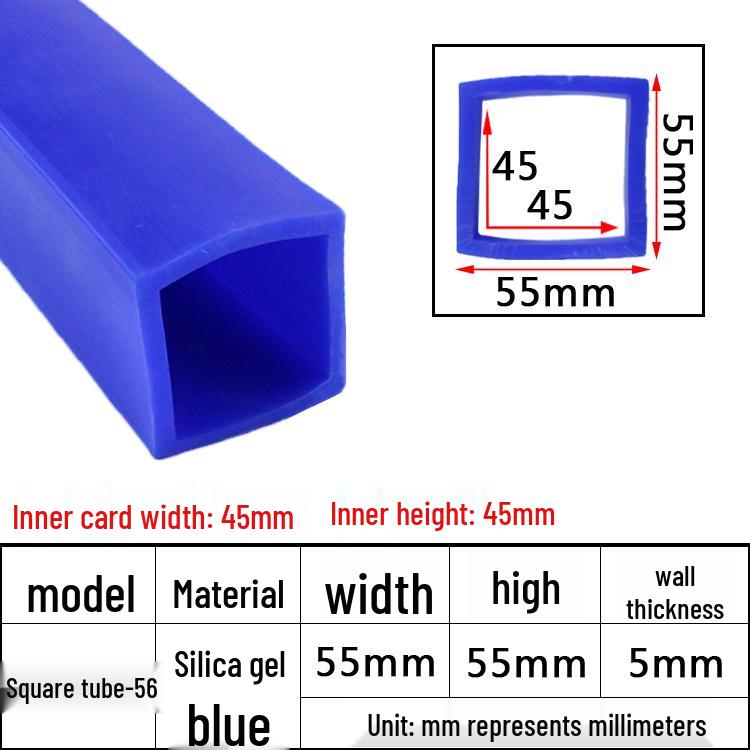 High-Temperature Resistant Silicone Square Tubing: Durable, Customizable, Aging-Resistant Rubber Sheath and Hollow Sealing Strip.