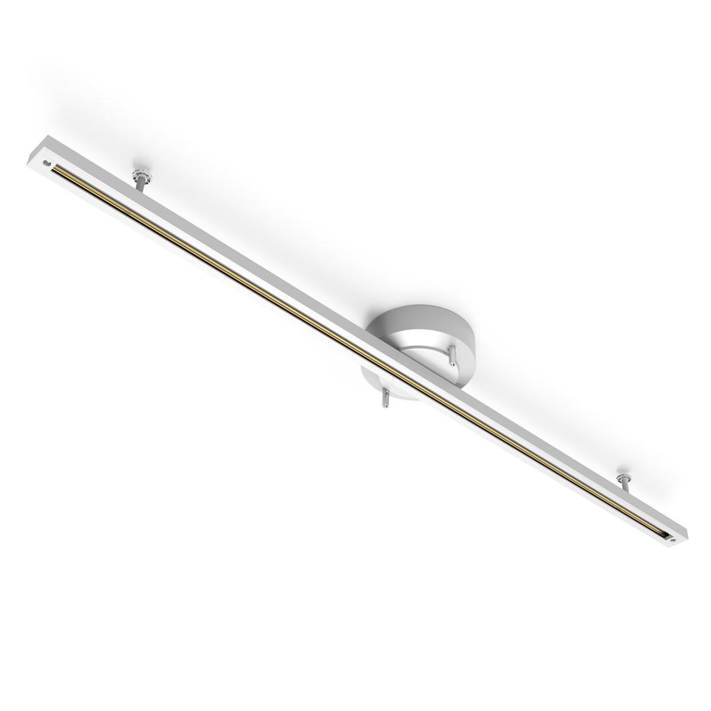 Coizabera 1m Duct Rail, Lighting Rail, Light Rail, Wiring Duct Rail, Ceiling Mount, No Installation Required, Freely Adjustable Position, Ideal for