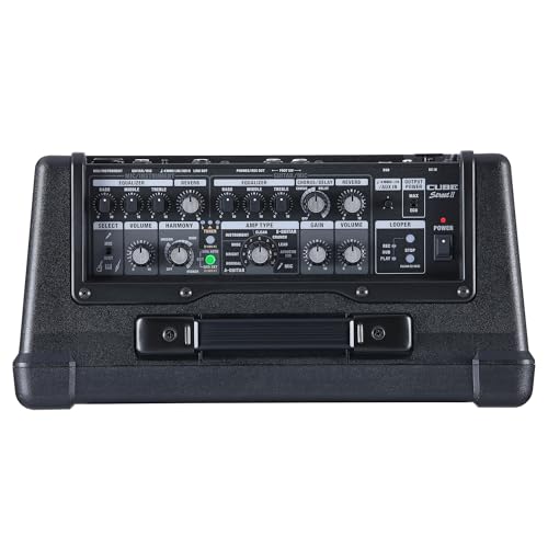 BOSS CUBE Street II Stereo Amplifier, CUBE-ST2 BK, Battery-Powered, Lightweight, 10W Max Output, Portable, Perfect for Street Performances, Talk Event