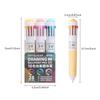 1/3pcs Colorful Drawing Ballpoint Pen 0.5mm 10 In 1 Roller Ball Pen Spot Liner Marker Highlighter Office School
