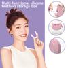 Soft Silicone Orthodontic Retainer Case Denture Storage Vent Box Hole Container Orthodontic Dental Retainer Guard