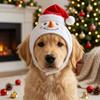 Adjustable Dog Xmas Plush Hat Skin Friendly Cat Costume Headwear  Pet Dress Up