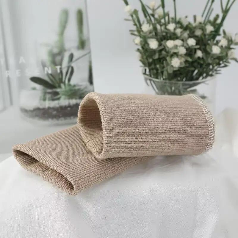 Pure Cotton Knitted Fine Ribbed Sweatshirt Jacket Clothing Accessories Fabric with Cuffs Sleeves Hem and Bottom Edge