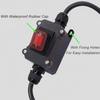 12V 24V Motorcycle Kill Switch Waterproof Battery Disconnect Switch Heavy Duty Power Cut Off Cable for Car Marine Truck ATV