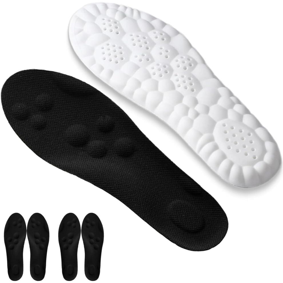 Steppes Massage Insoles - 2 Pairs Steppers Insoles for Men Women, 4D Cloud Memery Foam Steppers Insole