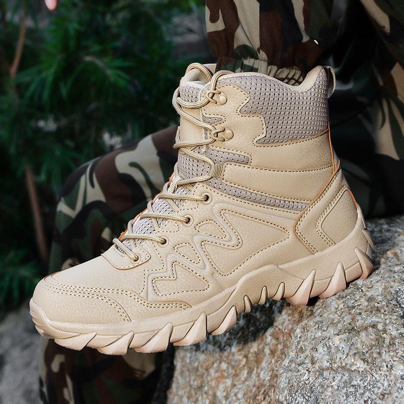 

Outdoor Tactical Military Boots - Wear-Resistant Large Size for Climbing, Camping, and Combat Training 44