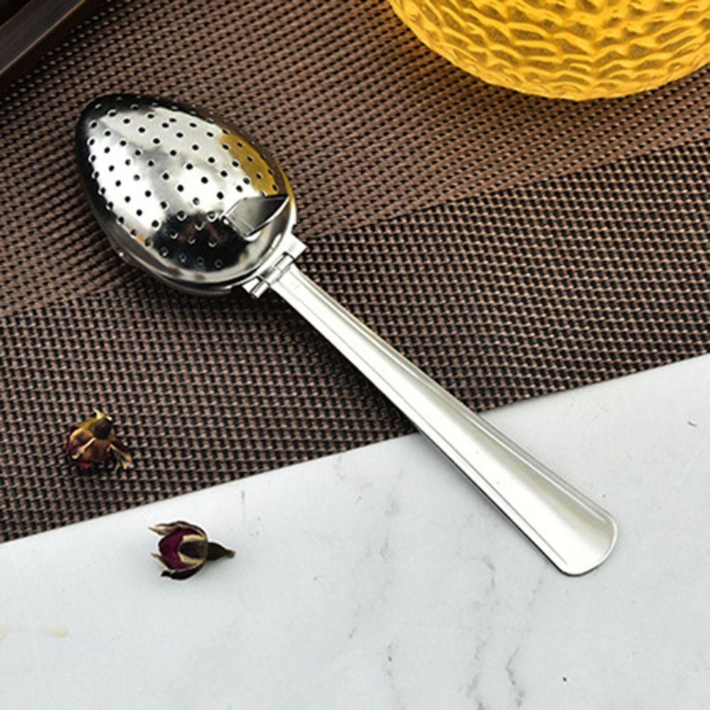 2 Piece Stainless Steel Tea Strainer Spoon Long Handle Tea Infuser Sieve Tea Filter Spoon Spices