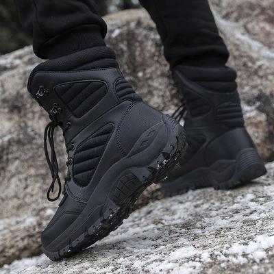 Winter Large Size Boots Motorcycle Boots Men's Boots High Top Boots Outdoor Boots Desert Combat Boots