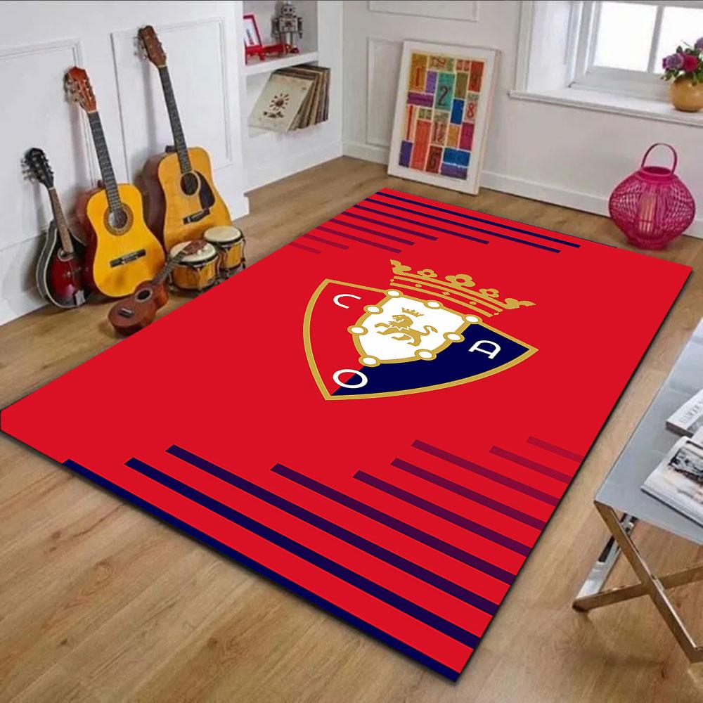 Red Lion Heraldic Emblem Rug Patterned Carpet, Non Slip Mat Suitable for Living Room and Bedroom Sofas