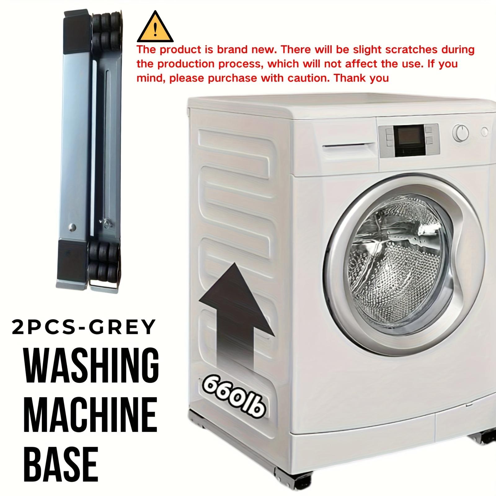 

2pcs Adjustable Washing Machine Stand Universal Refrigerator Base Mount Multifunctional Dryer Holder Mobile Roller Bracket 24 Wheel