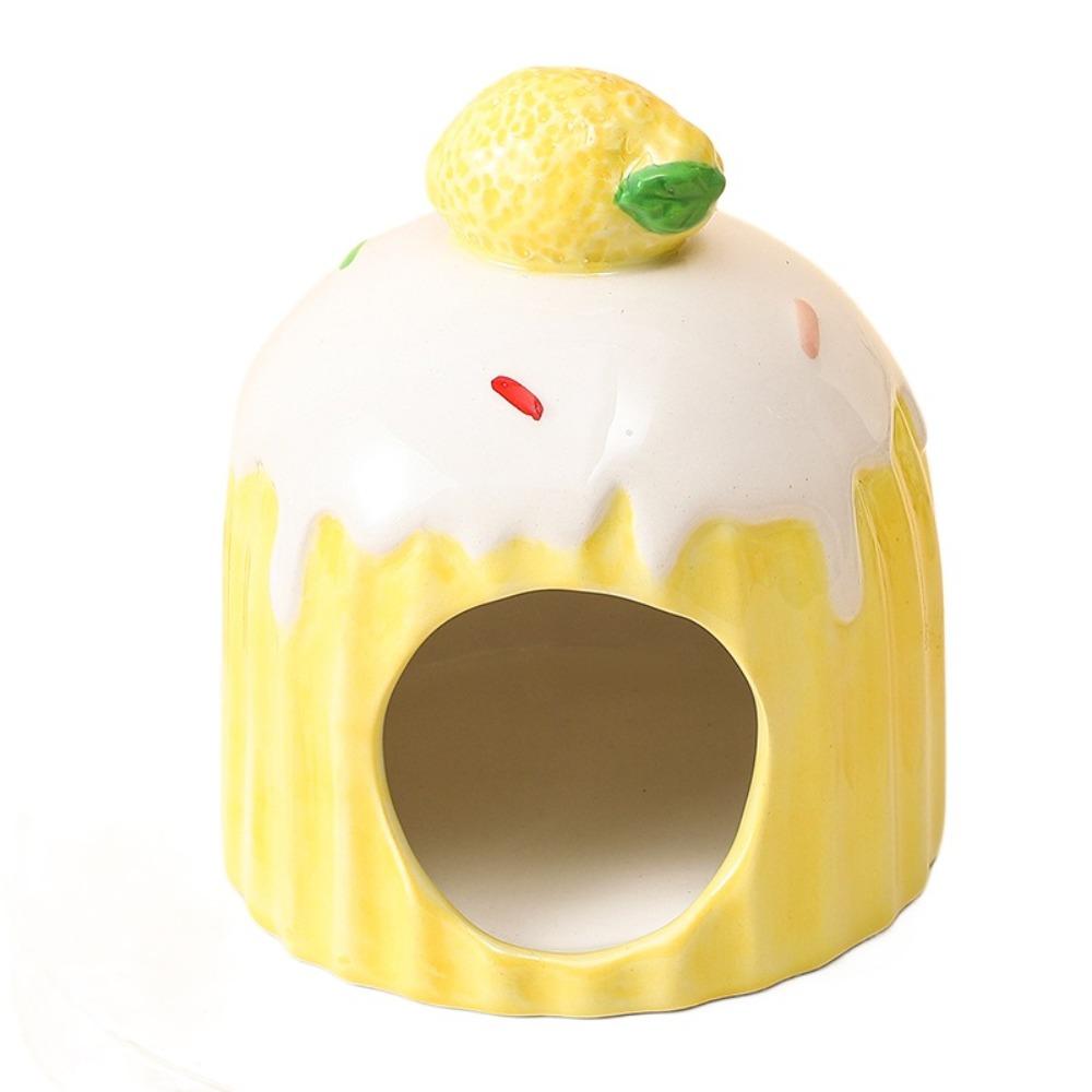 Ceramic Pet Small House Cooling Hamster Bed Hamster Landscaping Supplies Hamster Nest  Bird
