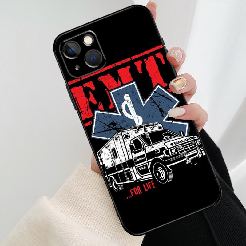 EMT EMS Medical Phone Case For iPhone 17 Pro Max 14 13 12 11 15 16 Pro Max mini 16 15 Plus 16e 17 Air Cover