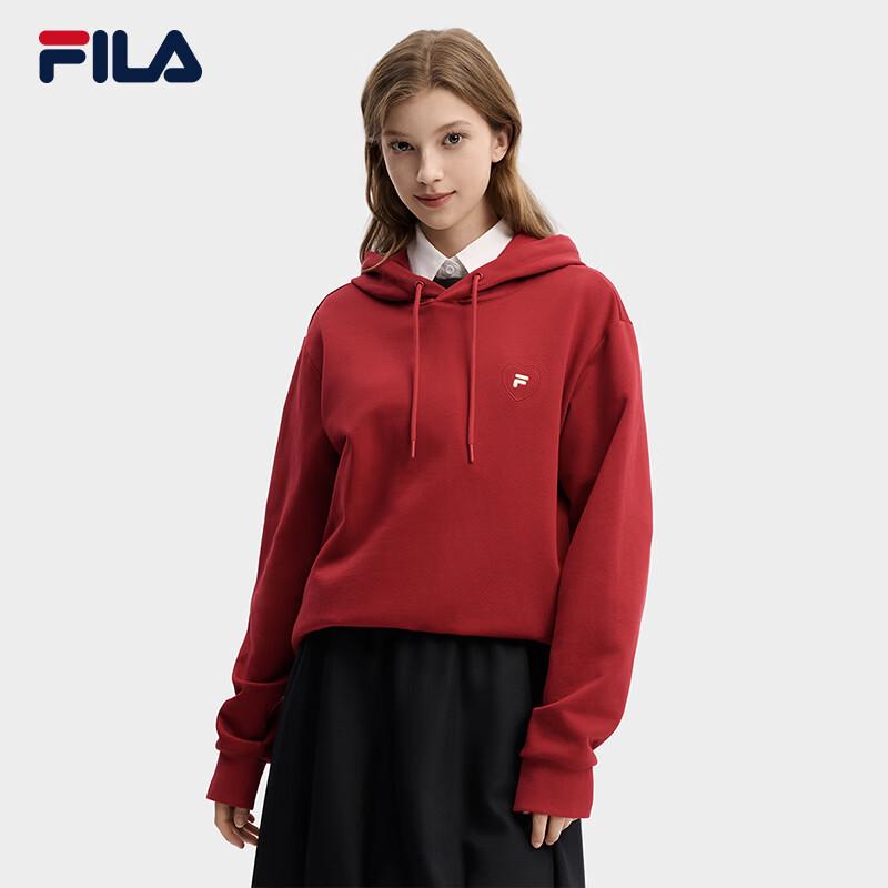 FILA Unisex Logo Hooded Sweatshirt