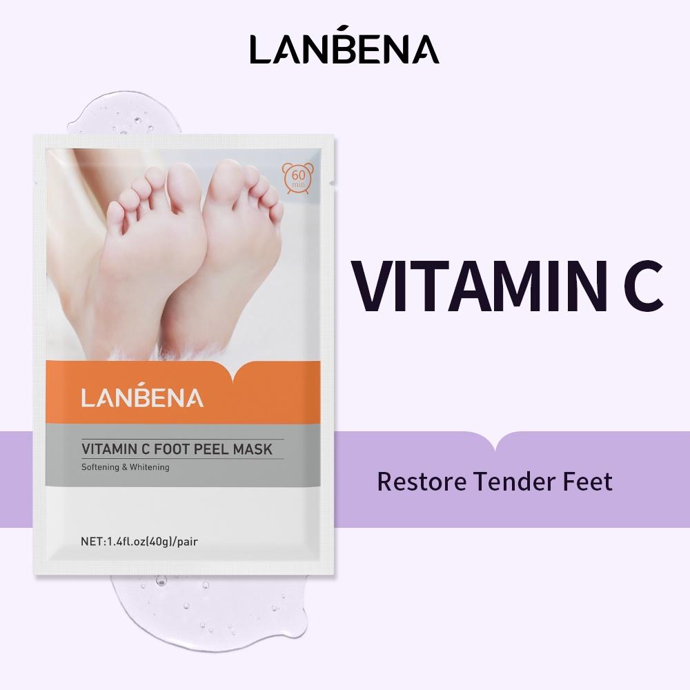 

LANBENA Маска для ног Серия Отшелушивающая удаление мертвой кожи Стопа Уход за телом Скраб Отбеливающий пилинг Маски Кутикулы Пятка 1 паро