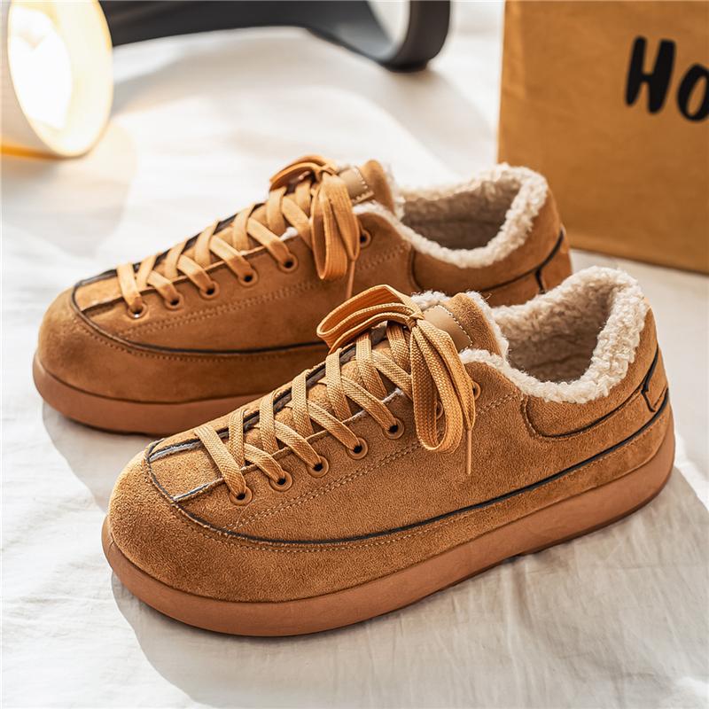 Men Women Winter Shoes Luxury Hot Warm Platform Casual Tennis Walking Outdoor Fashion Round Toe Comfortable Sneakers