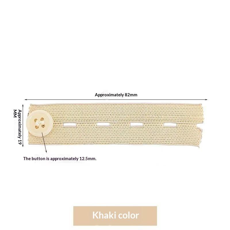 5pcs Unisex Pant Extender Belt Soft Invisible Elastic Waist Extension for Jeans Skirts Trousers Maternity Home Use