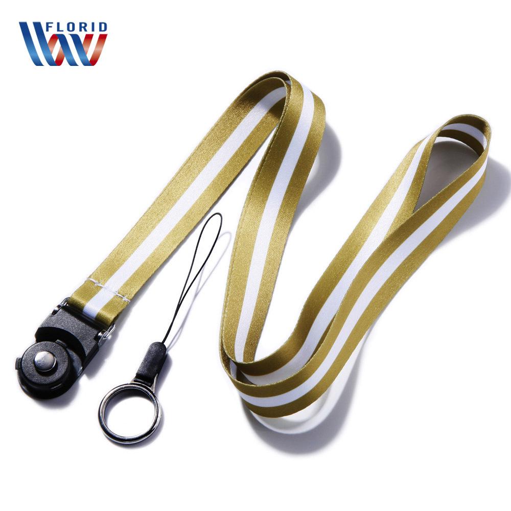 2-in-1 Double-Sided Phone Lanyard with Detachable Rotating Buckle and Card Holder Compatibility