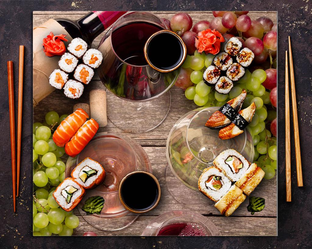 PANNEAU EN VERRE POUR CUISINE 65x60 Vin