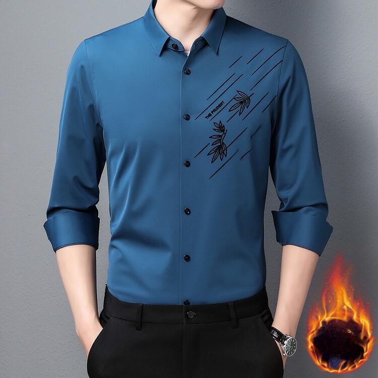 Зимняя бархатная стеганая рубашка — фото 3