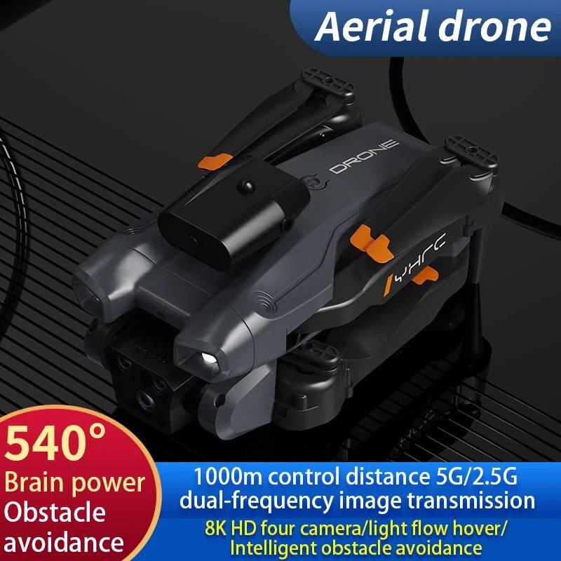 P12 Pro Drone 4K/8K HD Aerial ESC Photography Drone Tracking Low Power Return Three-Axis Gimbal Anti-shake Video Quadcopter Toy Gift