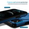 KEYSION Shockproof Magnetic Case for iPhone 11 12 Pro Max Slide Camera Lens Protect Kickstand Wireless Charging Phone Back Cover