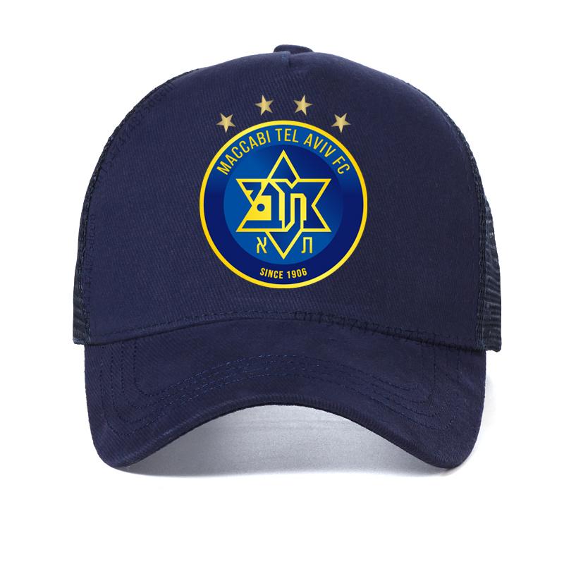 Fc Hapoel Tel Aviv Print Sports Baseball Cap Tel Aviv Workers Football Club Men Hat Fashion Breathable Mesh Snapback Hats Adjustable