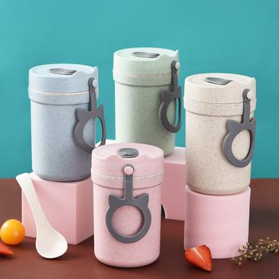 Stainless Steel Bento Box Microwave Lunch Box Bag Simple Soup Bowl Student Children Portable Tableware Milk Cup