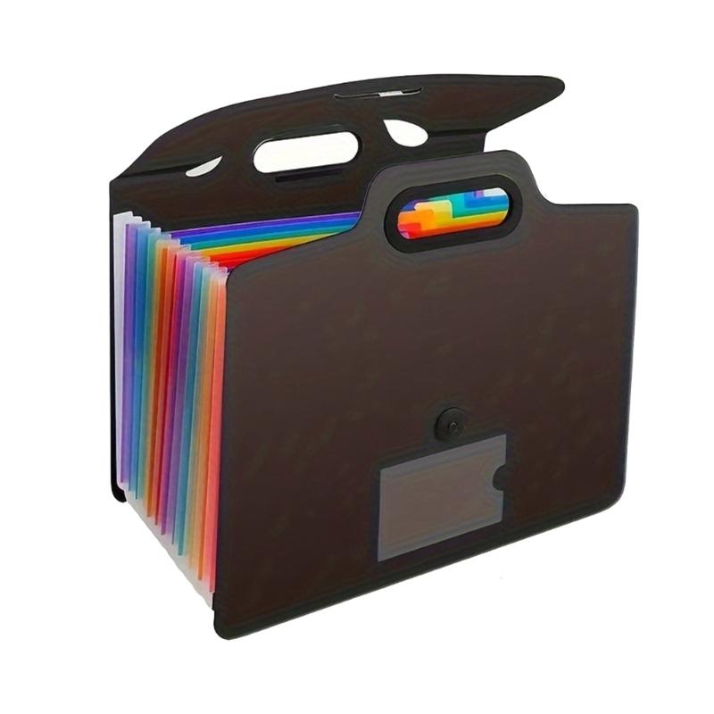 Accordions A4 Document Bag Organizers Wallet File Folders Buckle Closure Expanded File Folders Letter Size Paper Pocket