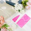 3d Fan Leaf Silicone Mold Diy Pearl Fondant Mold Semi Sphere Chocolate Molds Candy Baking Cakes Decorating Silicone Bakeware