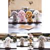 Cute Teddy Dog Plush Toy Ultra-soft Short Plush In White Pink Brown And Gray