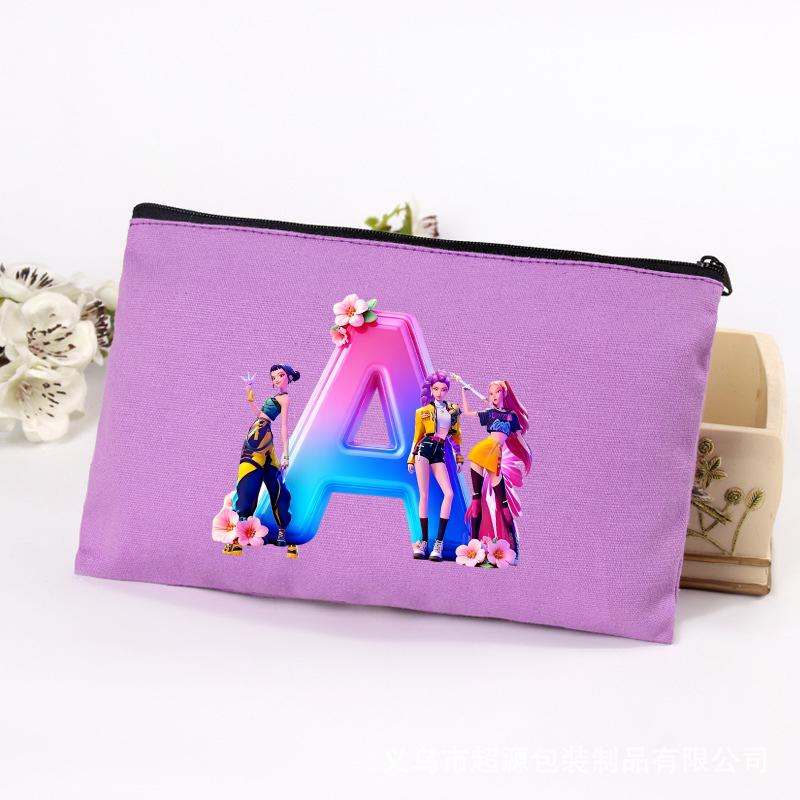 KPop Demon Hunters Pencil Case Cute Multipurpose Bag Fashion Anime Portable Cosmetics Storage Printing Go To School Beautiful Gift for Kid