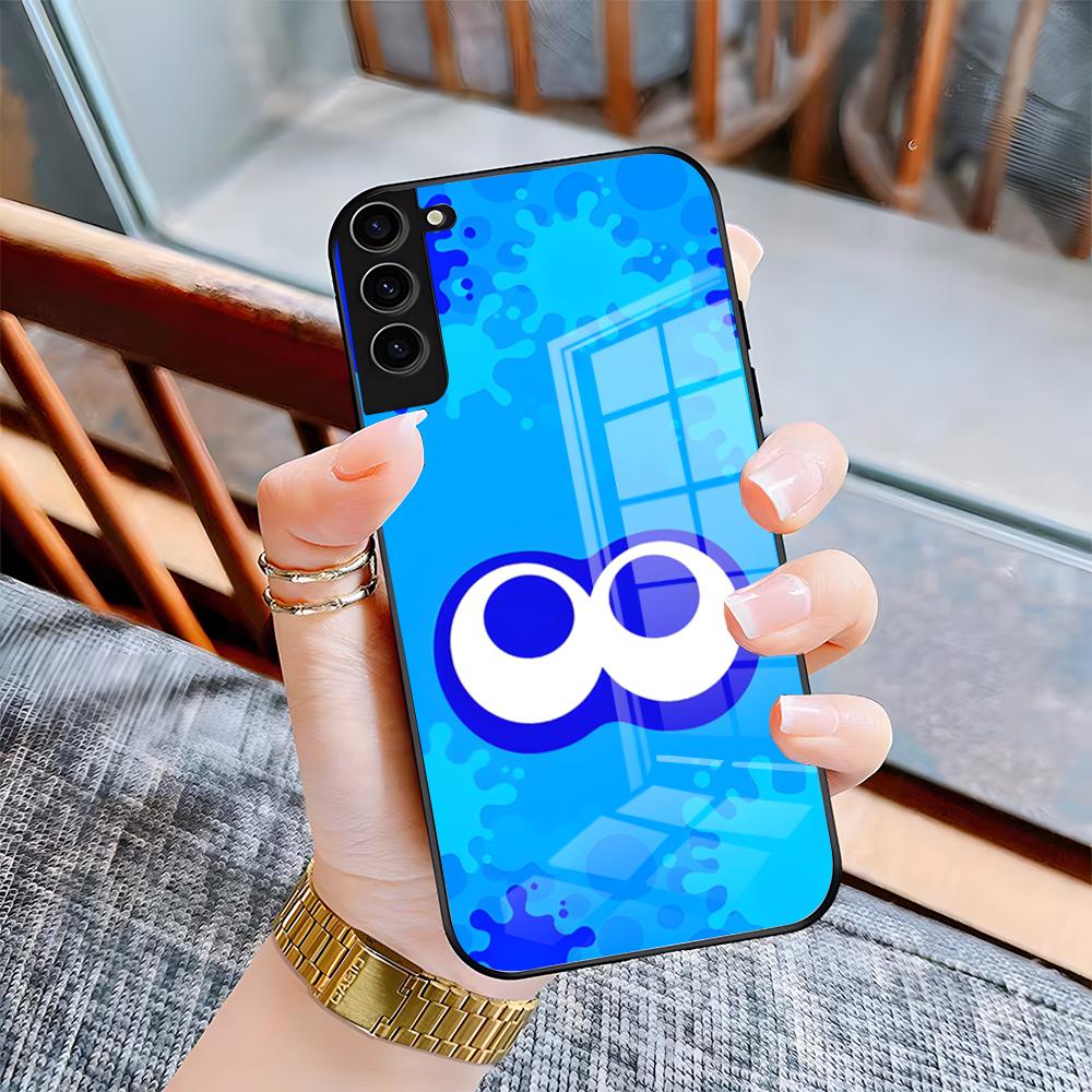 Spiel S-Splatoon Handyhülle Für Samsung A25 A13 A33 5G A54 A36 A35 A56 A52 A14 Stoßfeste Glasabdeckung