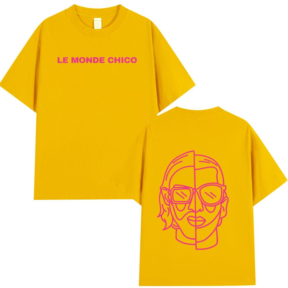 Französischer Rapper PNL Le Monde Chico Album Grafik T-Shirt Herren Damen Sommer Baumwolle Y2K Kleidung Kurzarm Top