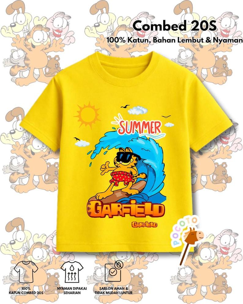 Cat, Cartoon Graphic Tee, 100% Combed Cotton 130