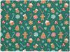 Christmas Candy Cane Gingerbread Waterproof Tablecloth Table Decor Winter Holiday Kitchen Dining Tablecloth Christmas Decoration