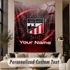 Custom Text Tapestry Athletic Bilbao FC Print Wall Tapestry Indoor Living Room Wall Decor